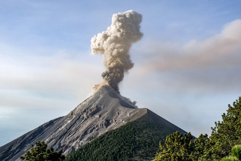 Volcan De Fuego In Guatemala